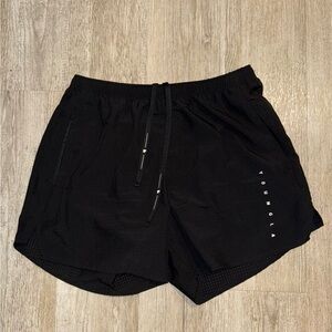 YoungLA Black Athletic Shorts Lightweight Reflective